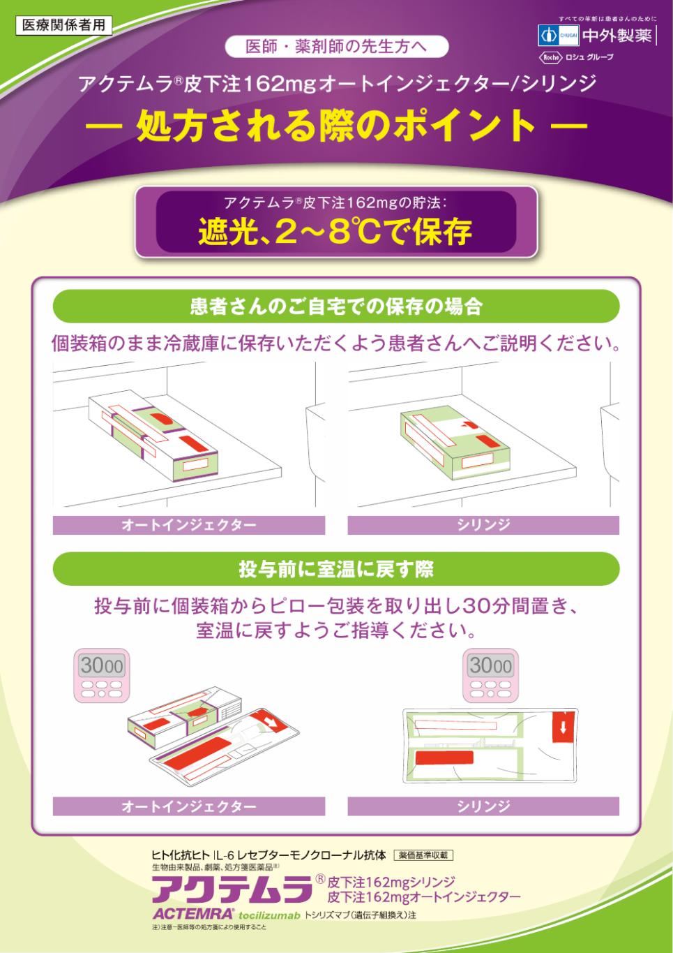 アクテムラ【5年 理科 上期1-19回、下期 1-18回】 資料請求｜PLUS CHUGAI 中外製薬医療関係者向けサイト（医師向け）